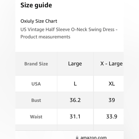 NWOT - oxiuly Vintage Half Sleeve O-Neck Casual Pockets Party Swing Dress - Picture 5 of 5